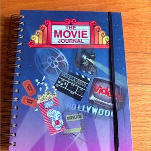 The Movie Journal - Blue & Purple Spiral Notebook